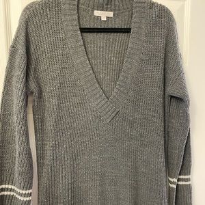 Grey sweater dress